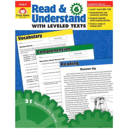 Read and Understand with Leveled Text Book, Grade 6+ - Loomini