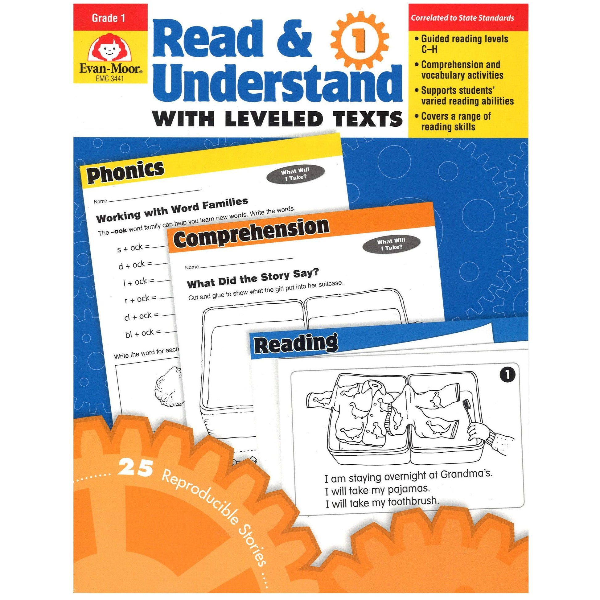 Read & Understand with Leveled Texts Book, Grade 1 - Loomini