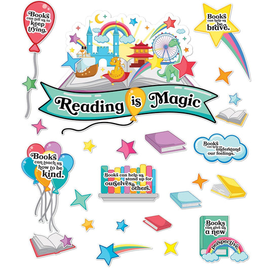 Reading Is Magic Bulletin Board Set - Loomini