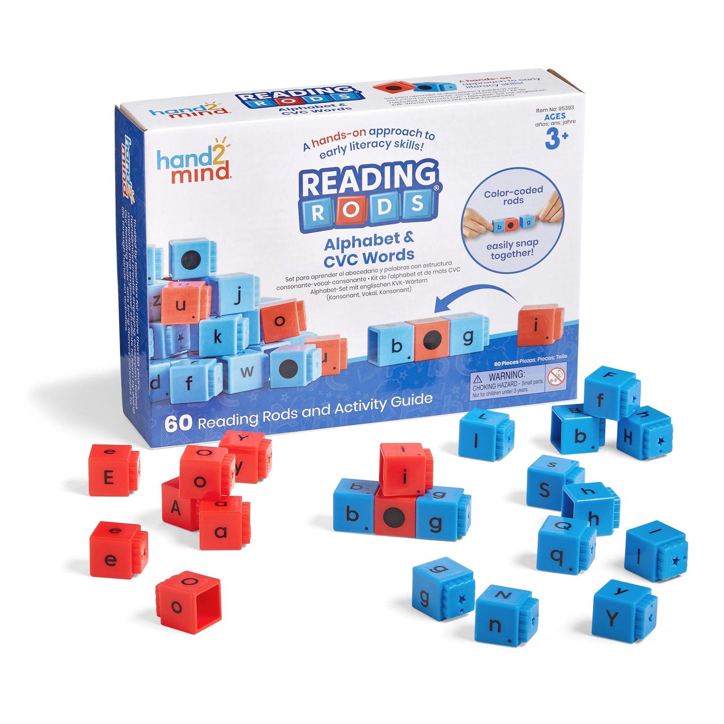 Reading Rods Alphabet and CVC Words Set - Loomini