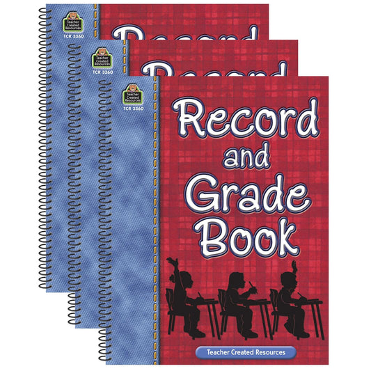 Record & Grade Book, Pack of 3 - Loomini