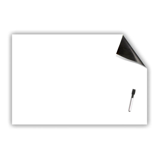 Repositionable Whiteboard Stickable with Dry Erase Marker, 24" x 36" - Loomini