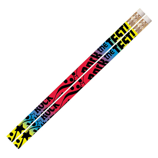 Rock The Test Motivational Pencils, Pack of 144 - Loomini
