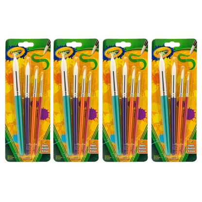 Round Brush Set, 4 Per Pack, 4 Packs - Loomini