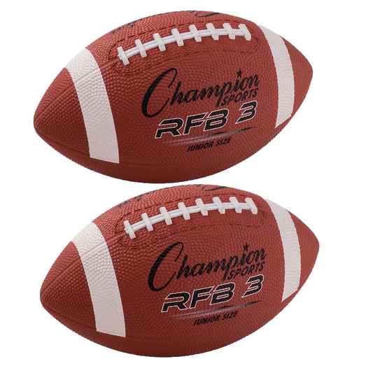 Rubber Football, Junior Size, Pack of 2 - Loomini