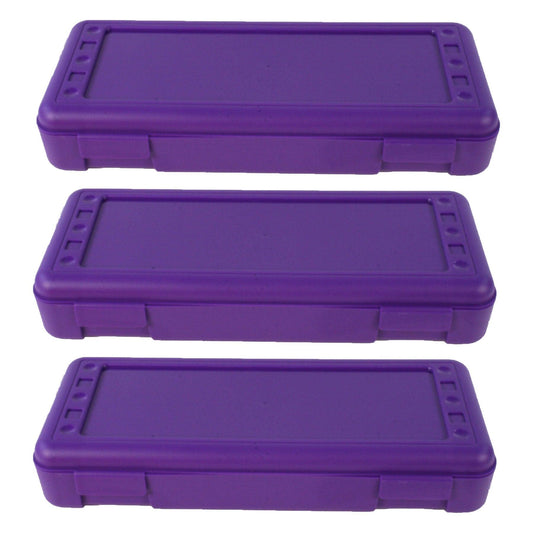 Ruler Box, Purple, Pack of 3 - Loomini