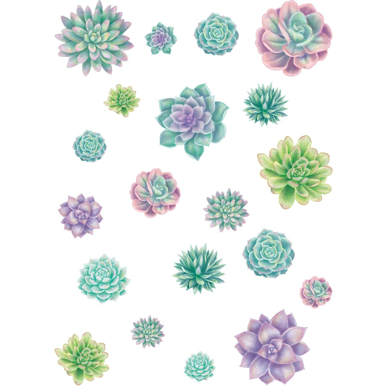 Rustic Bloom Succulents Accents, Assorted Sizes, 60 Per Pack, 3 Packs - Loomini