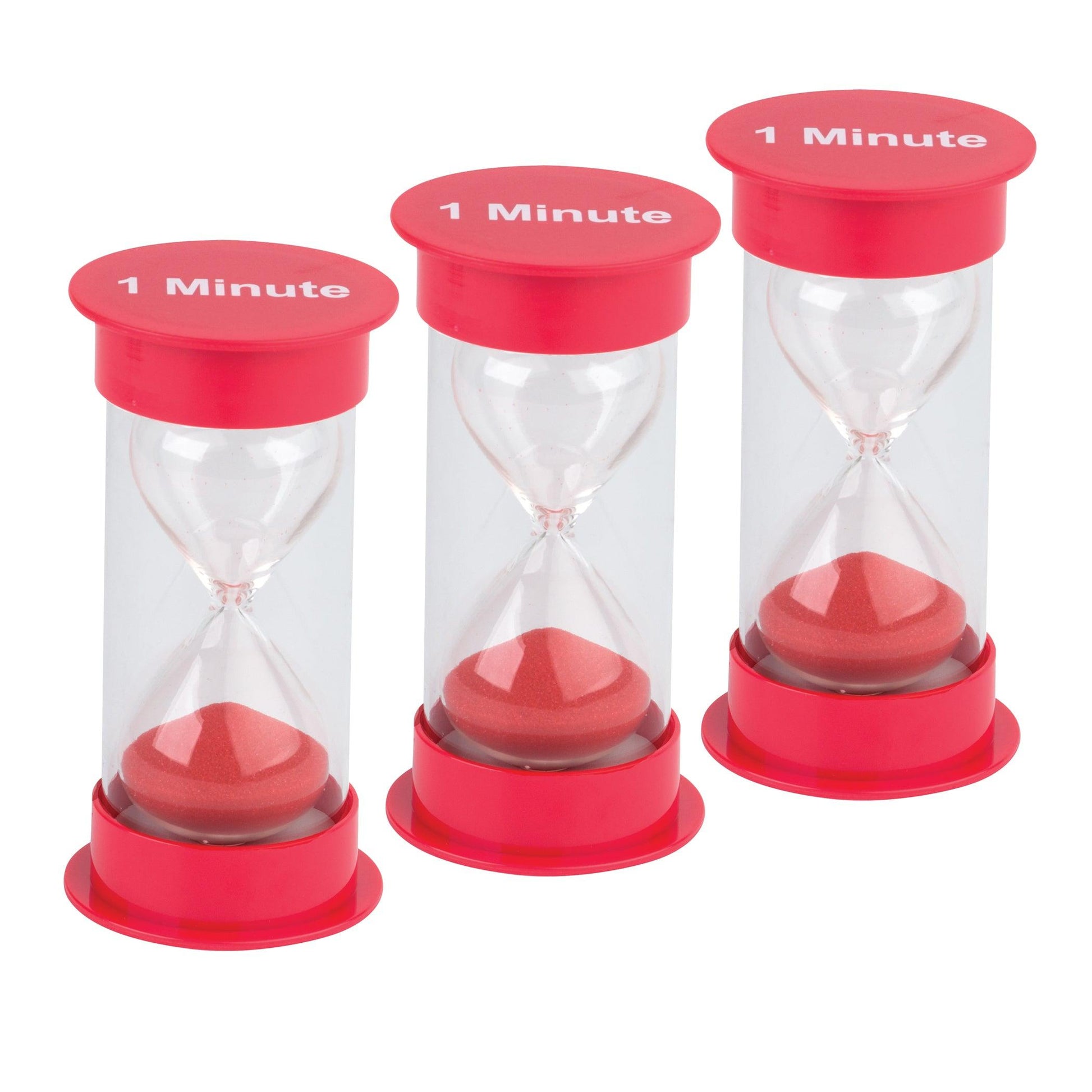 Sand Timer, Medium, 1 Minute, Pack of 3 - Loomini