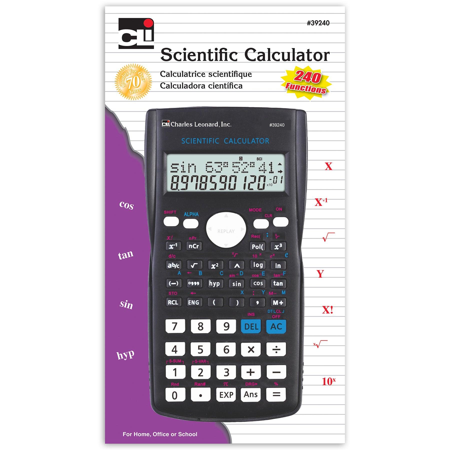 Scientific Calculator, 12 Digit, 240 Functions - Loomini