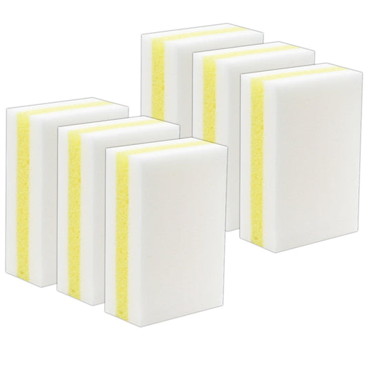 Scuff Away® Sandwich Melamine Two-Sided Sponge, Pack of 6 - Loomini