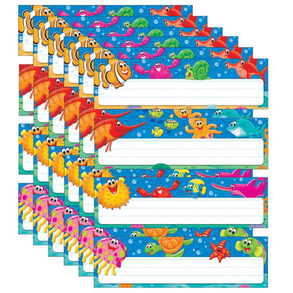 Sea Buddies™ Desk Toppers® Name Plates Variety Pack, 32 Per Pack, 6 Packs - Loomini