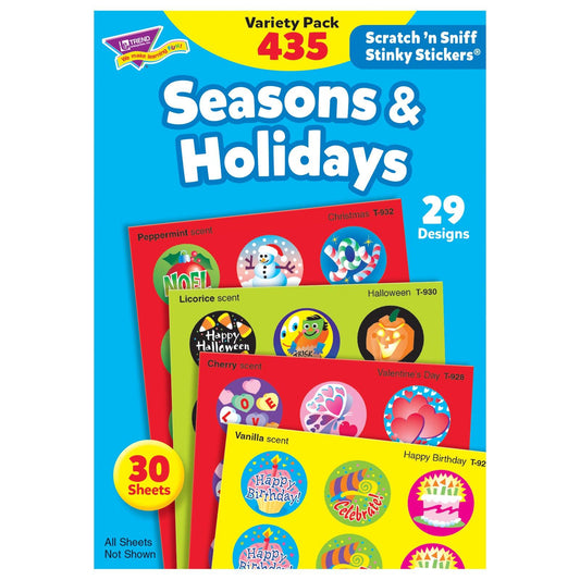 Seasons & Holidays Stinky Stickers® Variety Pack, 435 ct - Loomini