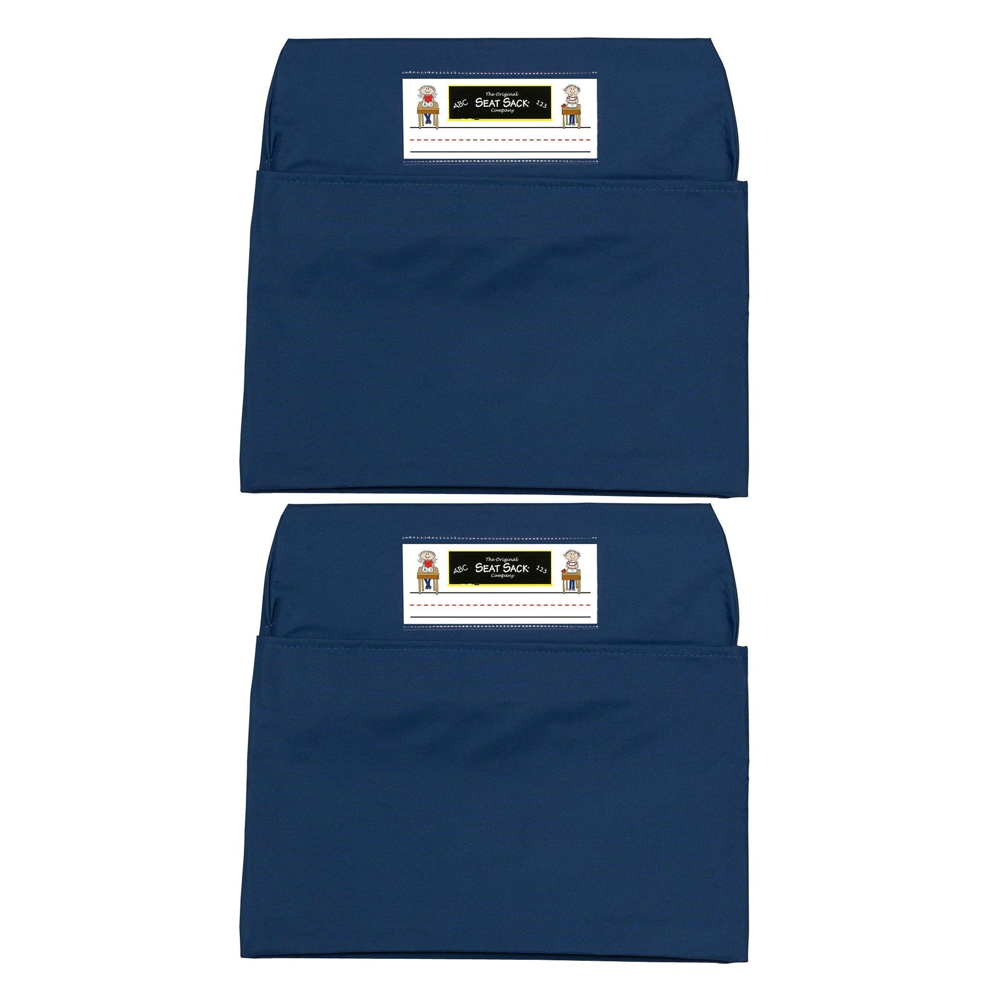 Seat Sack, Medium, 15 inch, Chair Pocket, Blue, Pack of 2 - Loomini