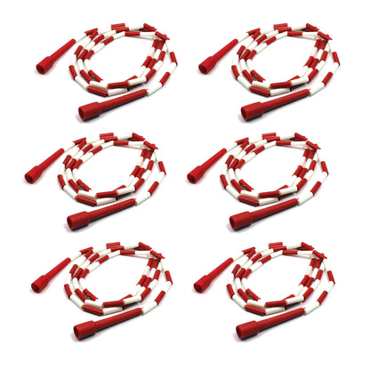 Segmented Plastic Jump Rope, 8', Pack of 6 - Loomini