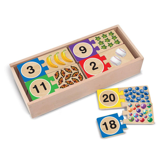 Self-Correcting Wooden Number Puzzles - Loomini