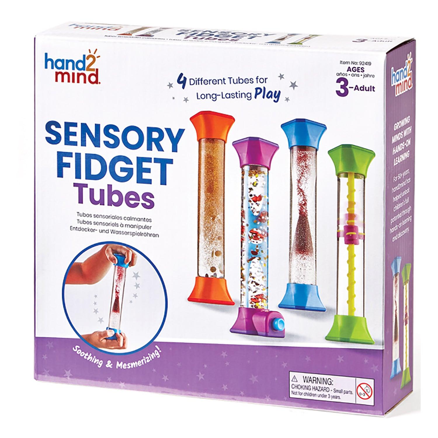 Sensory Fidget Tubes, Set of 4 - Loomini