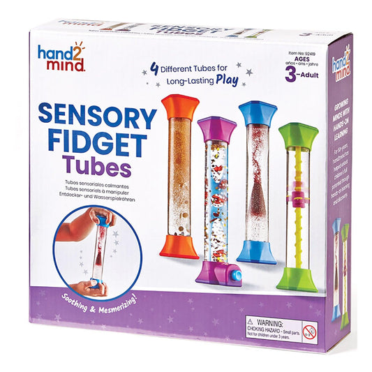 Sensory Fidget Tubes, Set of 4 - Loomini