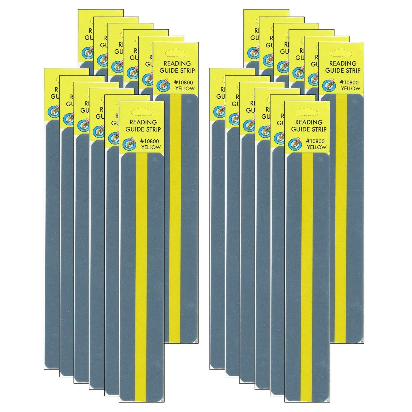 Sentence Strip Reading Guides, Yellow, 12 Per Pack, 2 Packs - Loomini