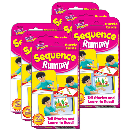 Sequence Rummy Challenge Cards®, 6 Sets - Loomini