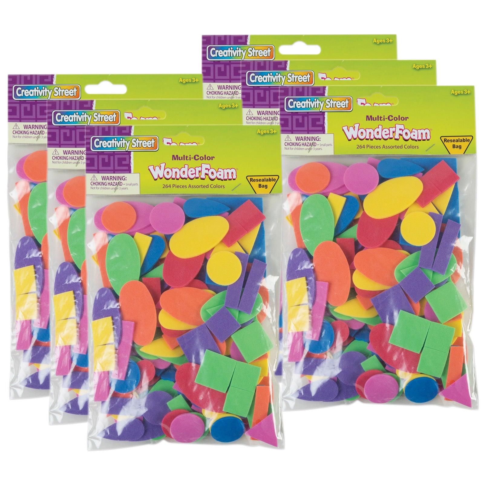 Shapes Assortment, Assorted Colors & Sizes, 264 Pieces - Loomini