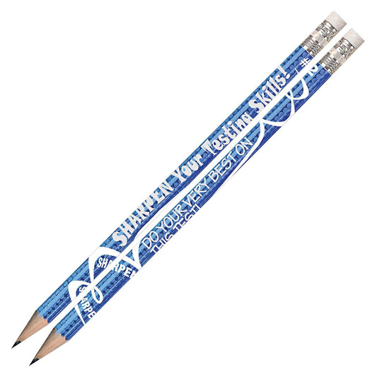 Sharpen Your Testing Skills Motivational Pencils, 12 Per Pack, 12 Packs - Loomini