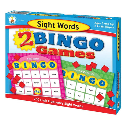 Sight Words Bingo Board Game - Loomini