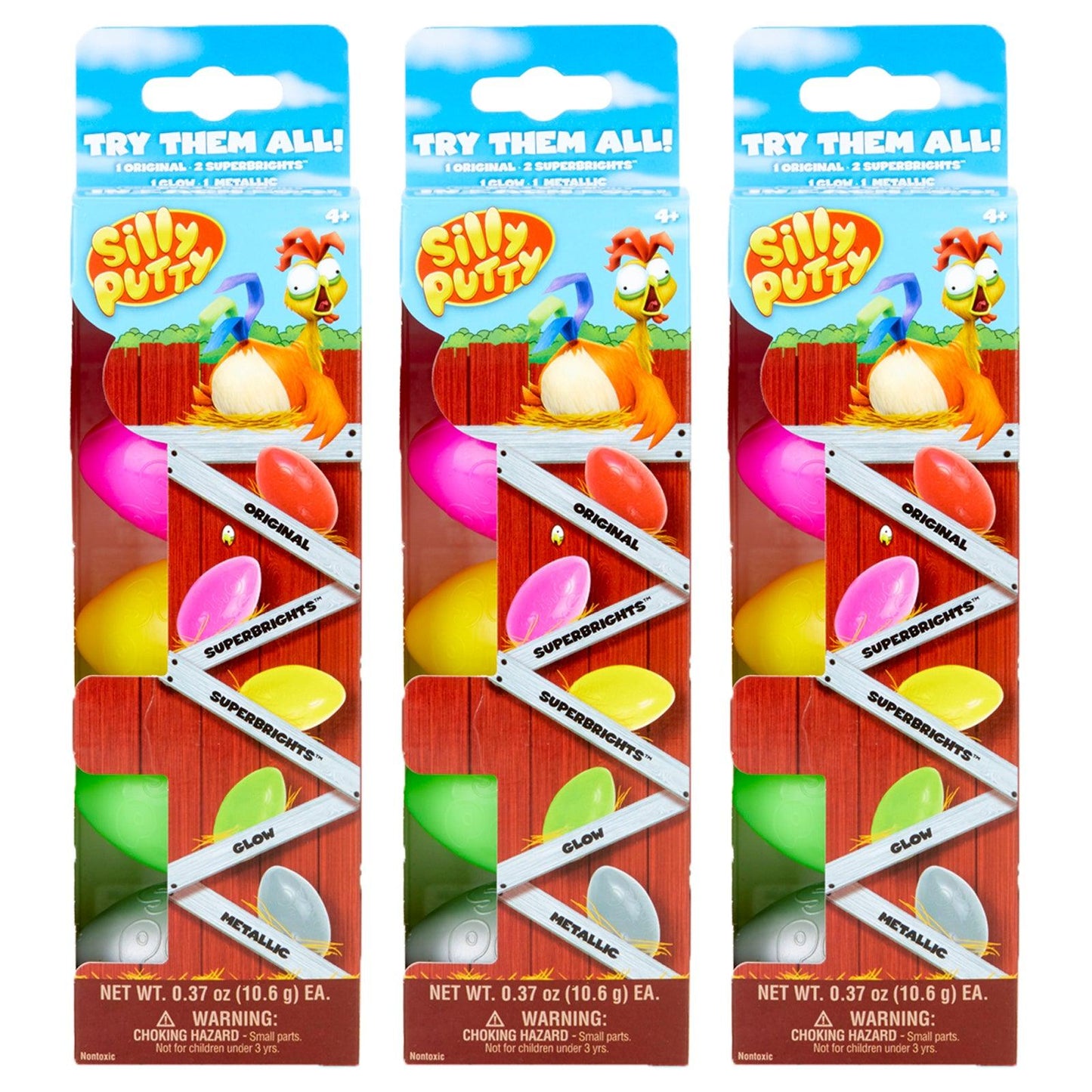 Silly Putty Eggs Party Pack, 5 Per Pack, 3 Packs - Loomini