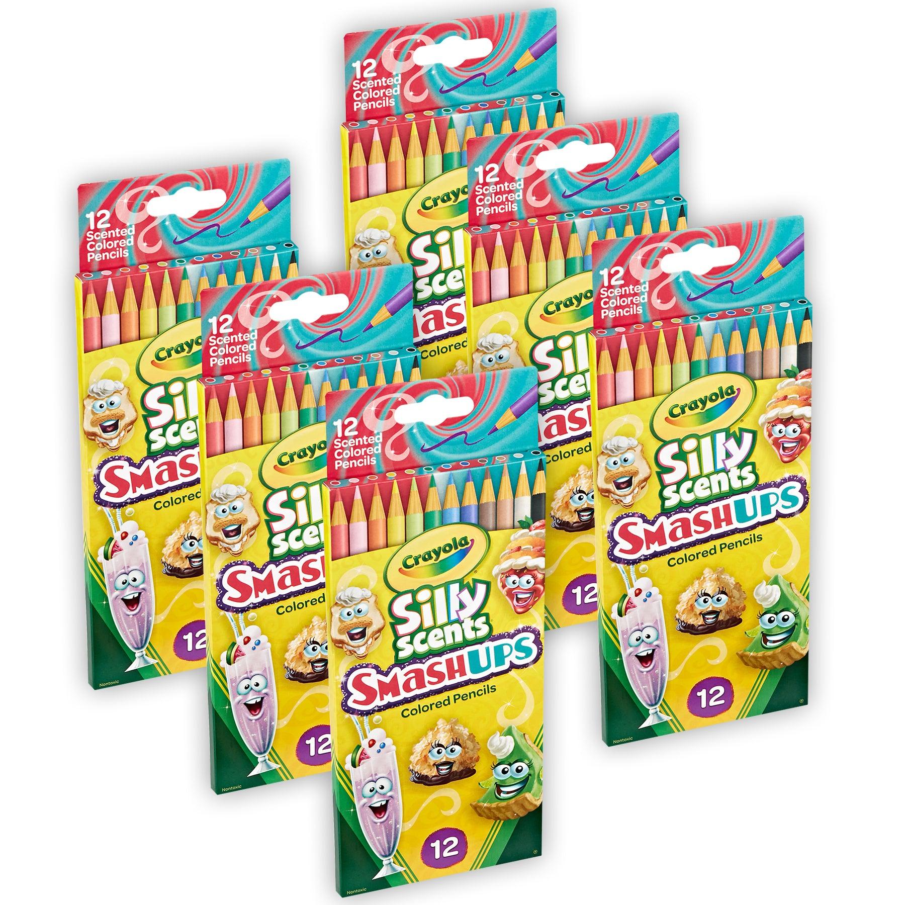 Silly Scents Smash Ups Colored Pencils, 12 Per Pack, 6 Packs - Loomini