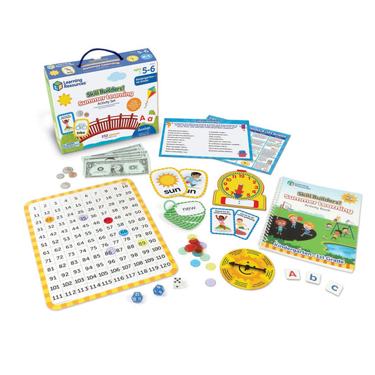 Skill Builders Summer Learning Activity Set - K to 1st - Loomini