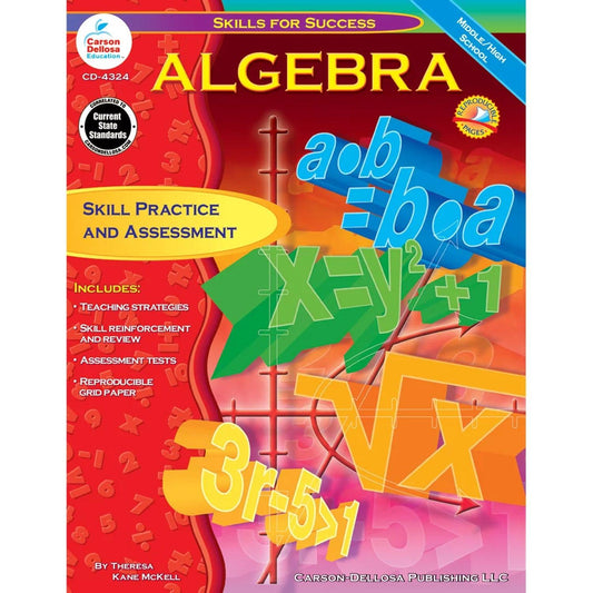 Skills for Success Algebra Resource Book, Grades 6-12, Paperback - Loomini