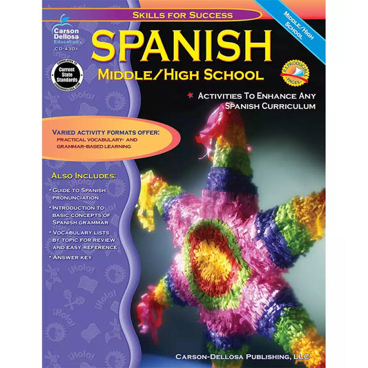 Skills for Success Spanish Resource Book, Grade 6-12, Paperback - Loomini