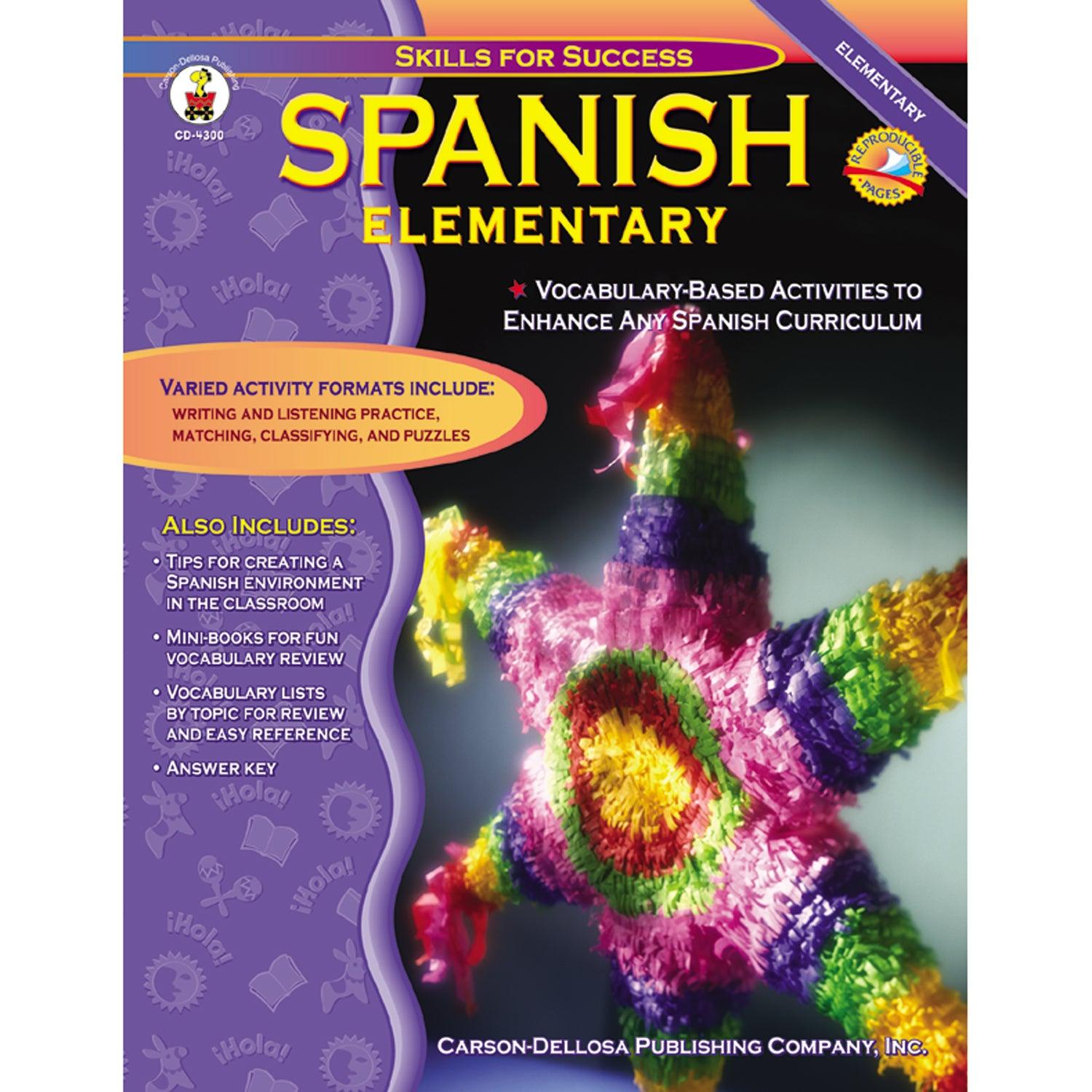 Skills for Success Spanish Resource Book, Grades K-5, Paperback - Loomini