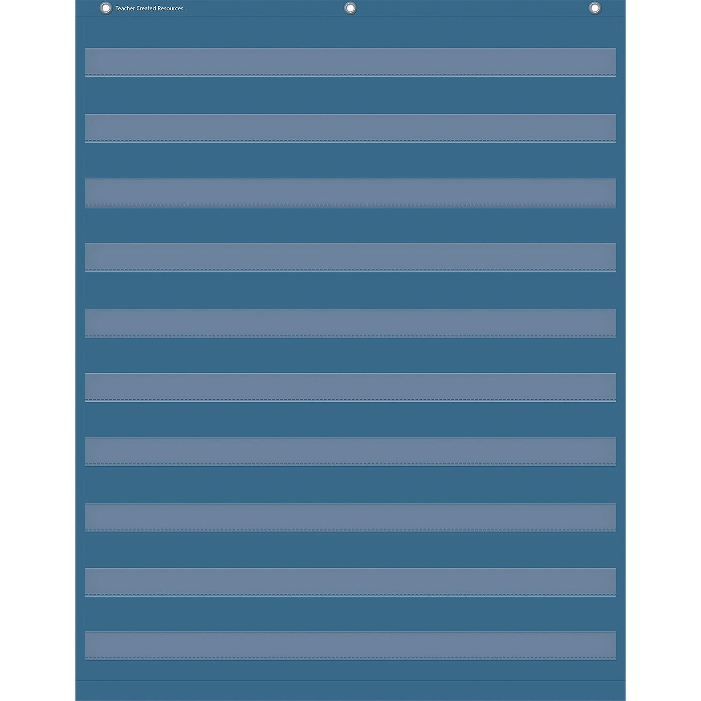 Slate Blue 10 Pocket Chart, 34" x 44" - Loomini