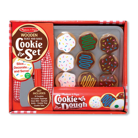 Slice and Bake Cookie Set - Wooden Play Food - Loomini