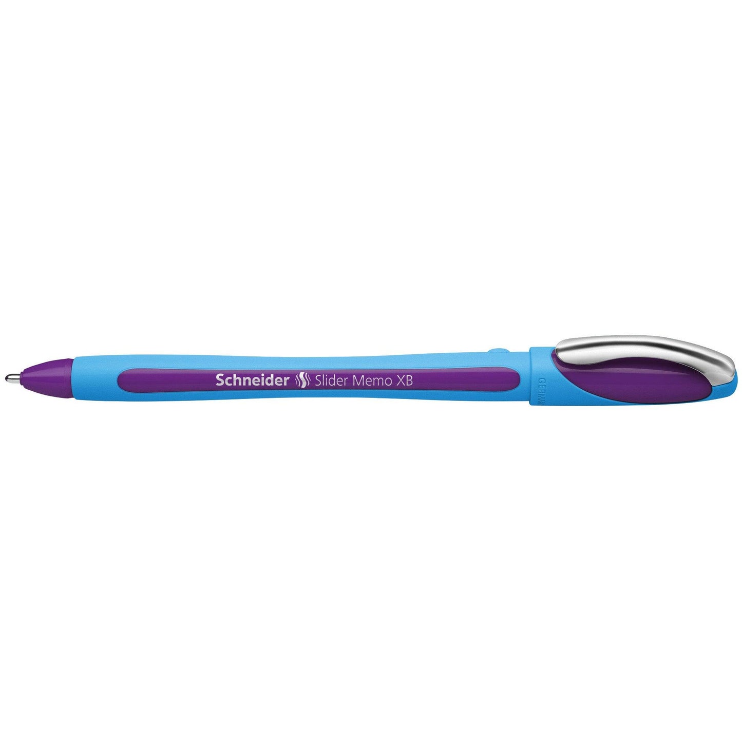 Slider Memo XB Ballpoint Pen, 1.4 mm, Violet Ink, Box of 10 Pens - Loomini