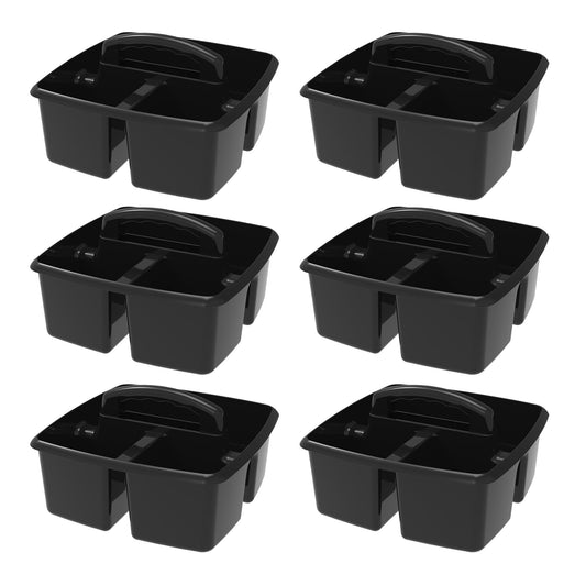 Small Caddy, Black, Pack of 6 - Loomini
