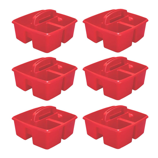 Small Caddy, Red, Pack of 6 - Loomini