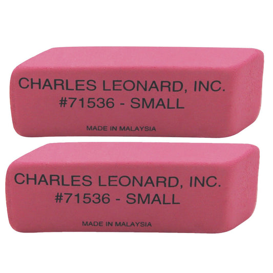 Small Natural Rubber Pink Wedge Eraser, 36 Per Pack, 2 Packs - Loomini