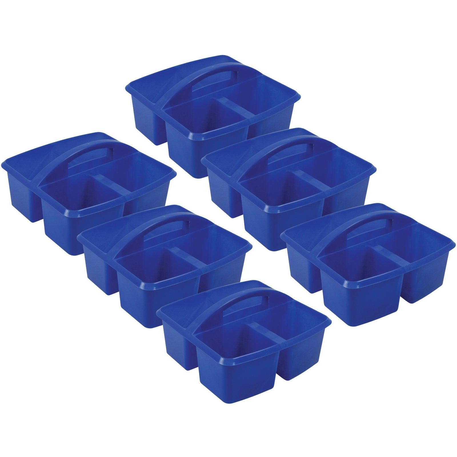 Small Utility Caddy, Blue, Pack of 6 - Loomini