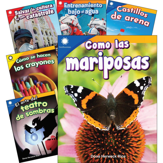 Smithsonian Informational Text: Fun in Action Spanish Grades K-1: 6-Book Set - Loomini