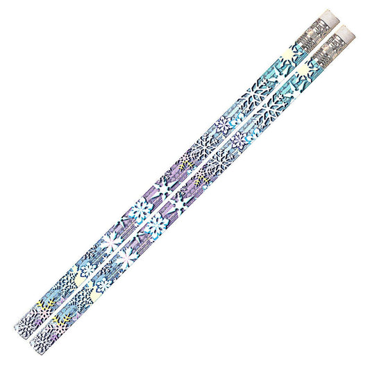 Snowflake Glitters Motivational Pencils, 12 Per Pack, 12 Packs - Loomini