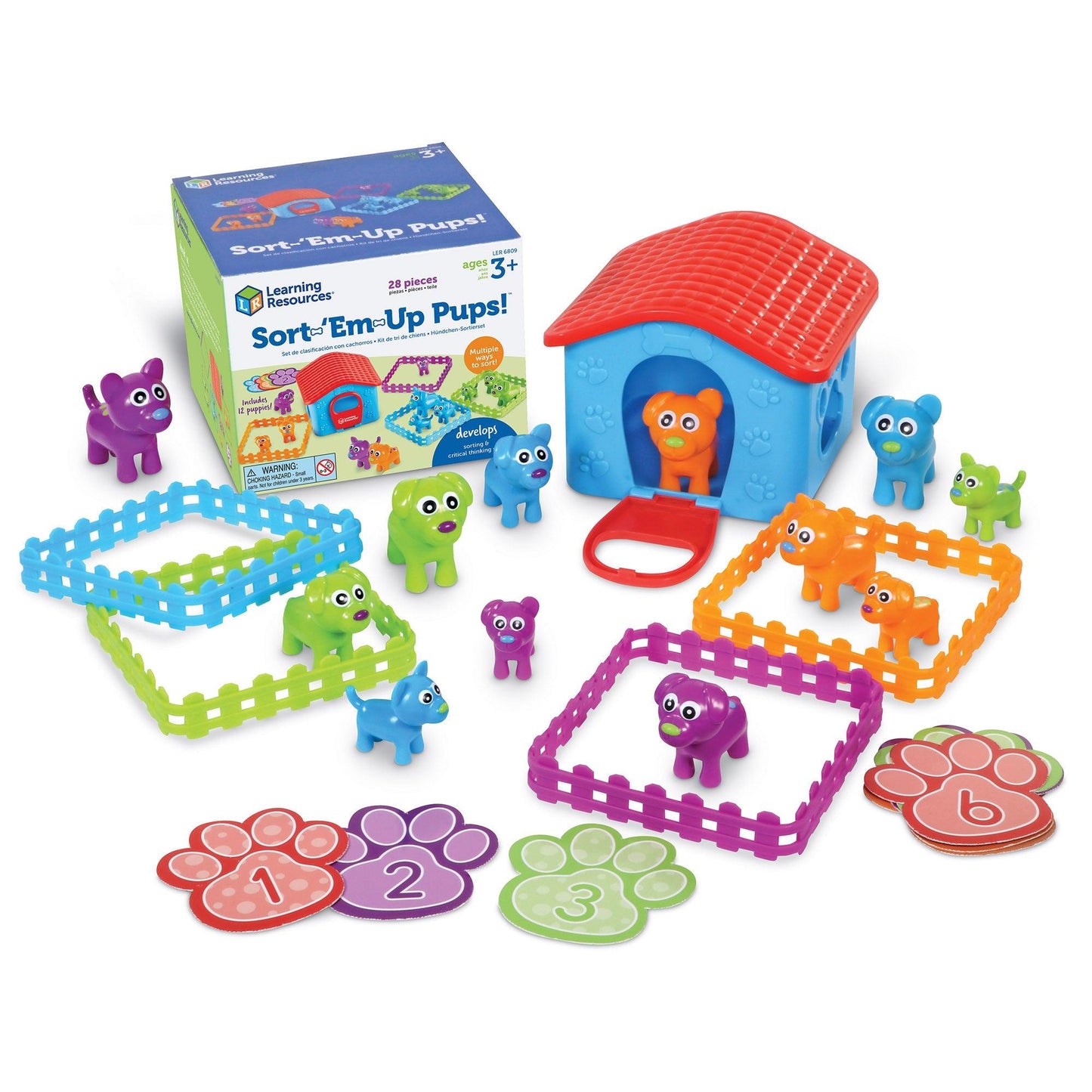 Sort Em' Up Pups Activity Set - Loomini