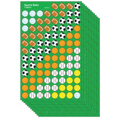 Sports Balls superShapes Stickers, 800 Per Pack, 12 Packs - Loomini