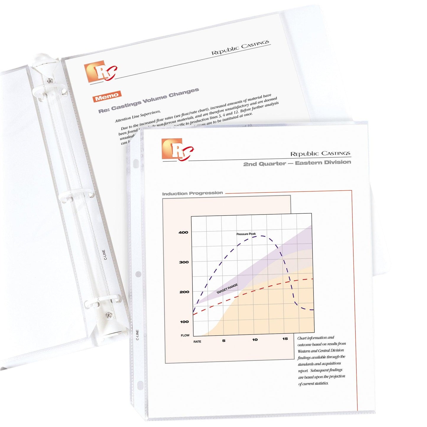 Standard Weight Poly Sheet Protectors, Clear, Top Loading, 11" x 8-1/2", box of 100 - Loomini