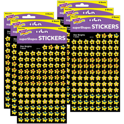 Star Brights superShapes Stickers, 800 Per Pack, 6 Packs - Loomini