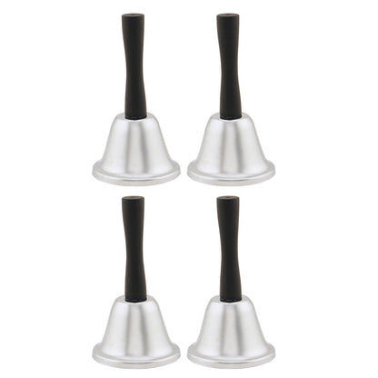 Steel Hand Bell, Pack of 4 - Loomini