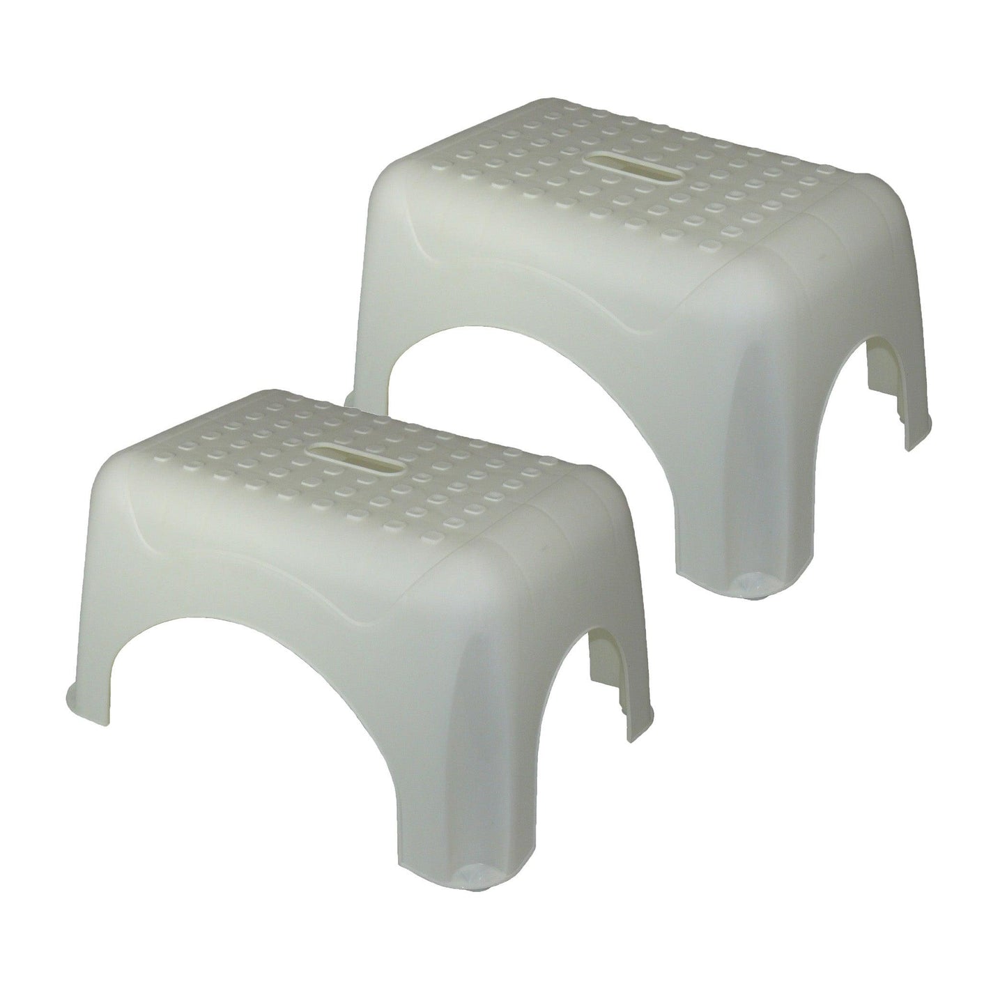 Step Stool, White, Pack of 2 - Loomini