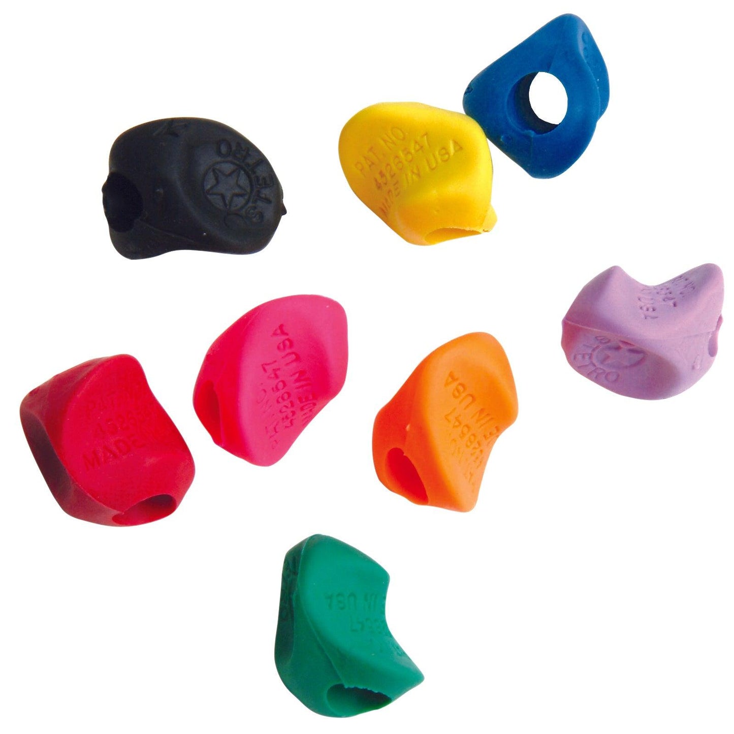 Stetro Pencil Training Grip, Assorted Colors, 36 Per Pack, 2 Packs - Loomini