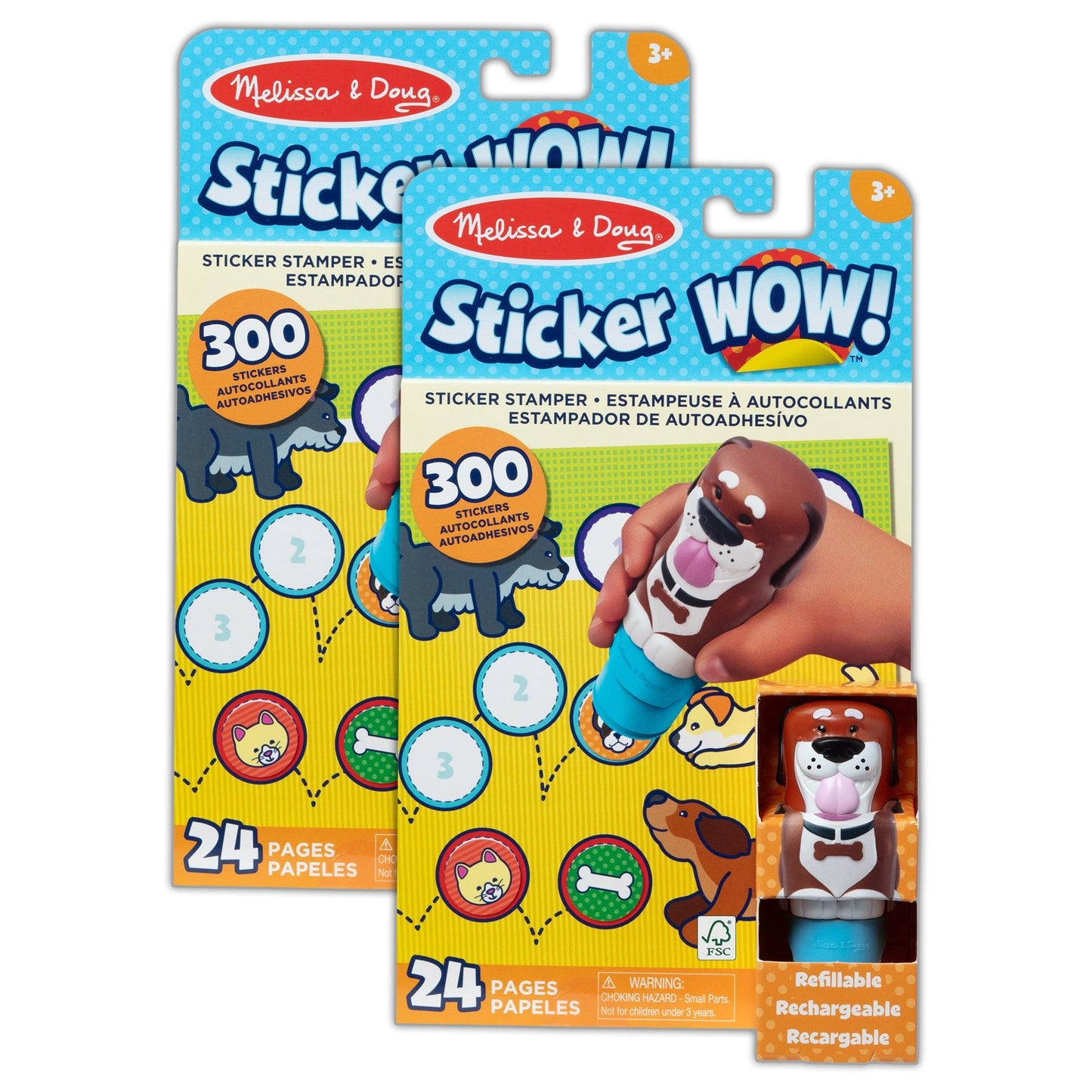 Sticker WOW! Activity Pad Set - Dog, 2 Sets - Loomini