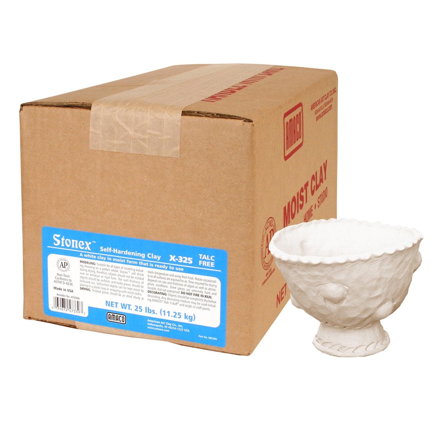 Stonex Self-Hardening Clay, 25 lbs. - Loomini